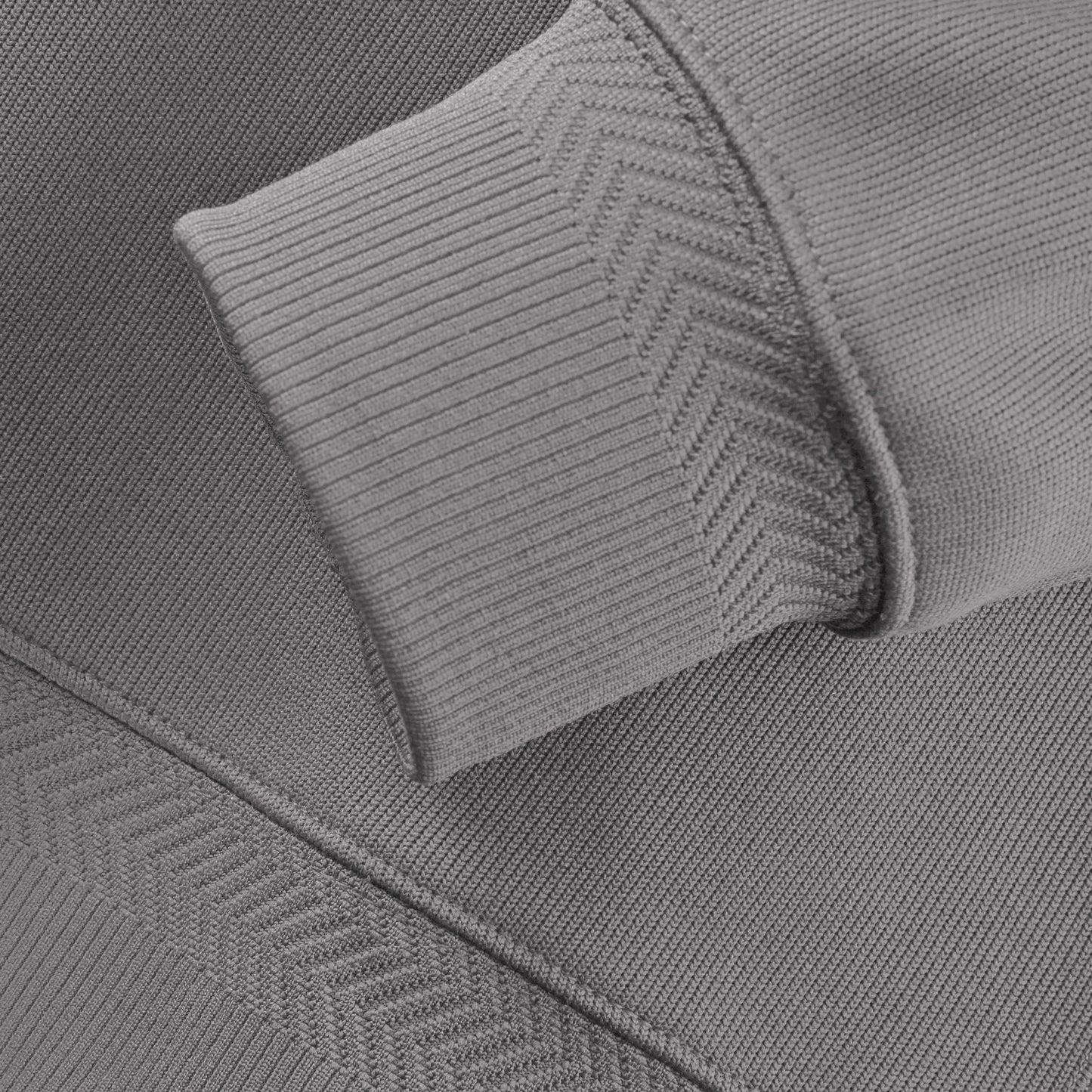 Ohio State Buckeyes Nike Coaches Quarter-Zip Jacket In Gray - Cuff View