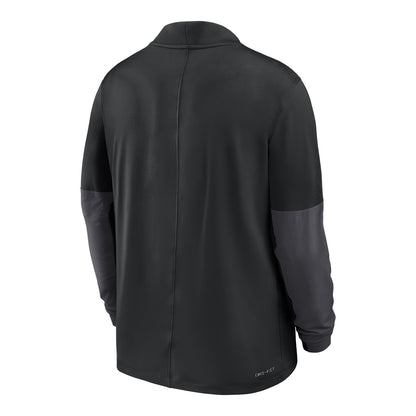 Ohio State Buckeyes Nike Midweight 1/4 Zip Black Jacket - Back View
