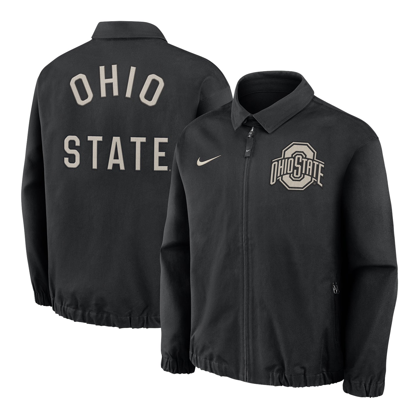 Ohio State Buckeyes Nike Local Twill Jacket - Front and Back
