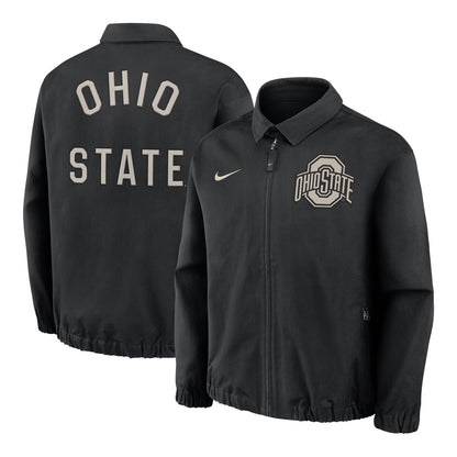 Ohio State Buckeyes Nike Local Twill Jacket - Front and Back