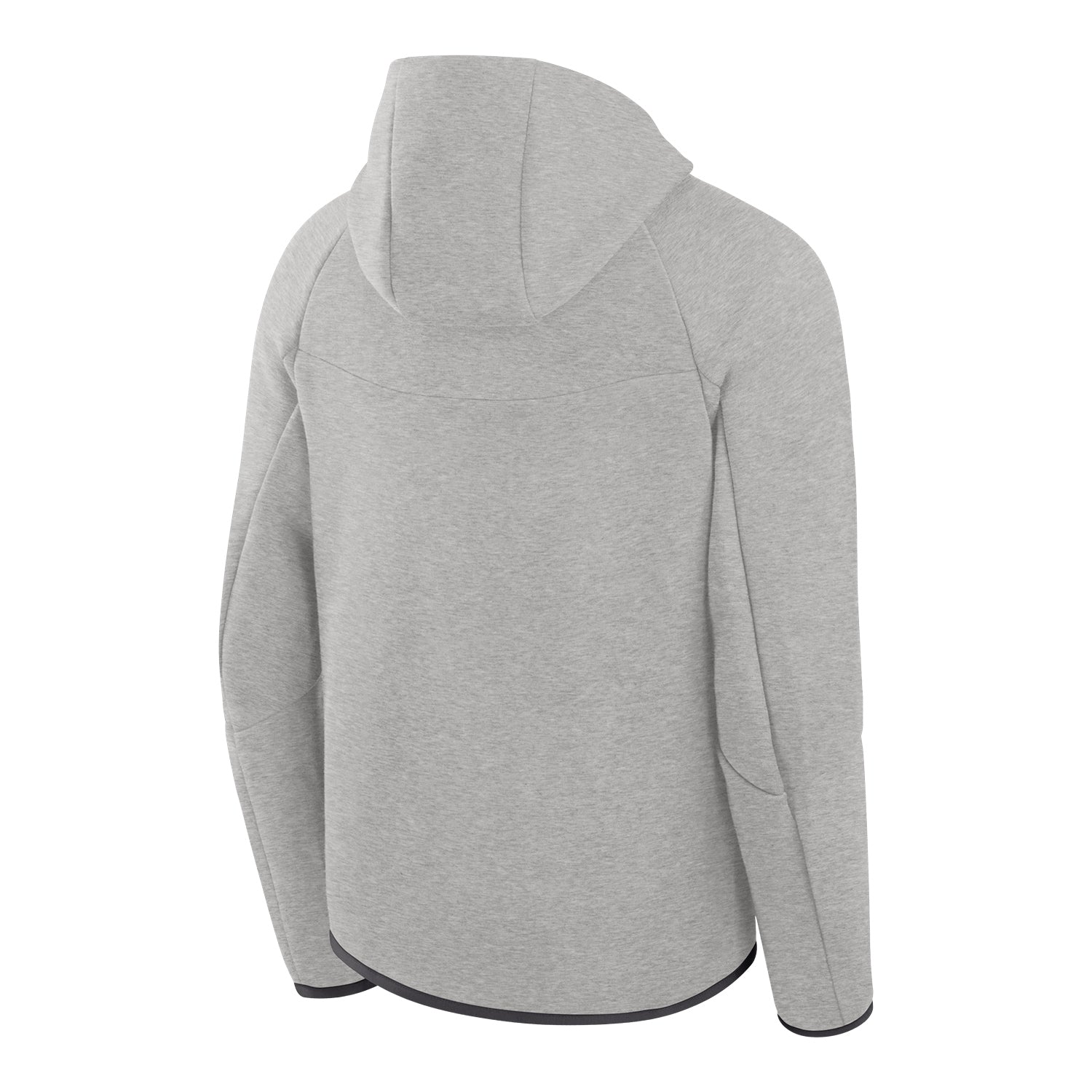 Ohio State Buckeyes Nike Tech Windrunner Hooded Gray Jacket - Back View