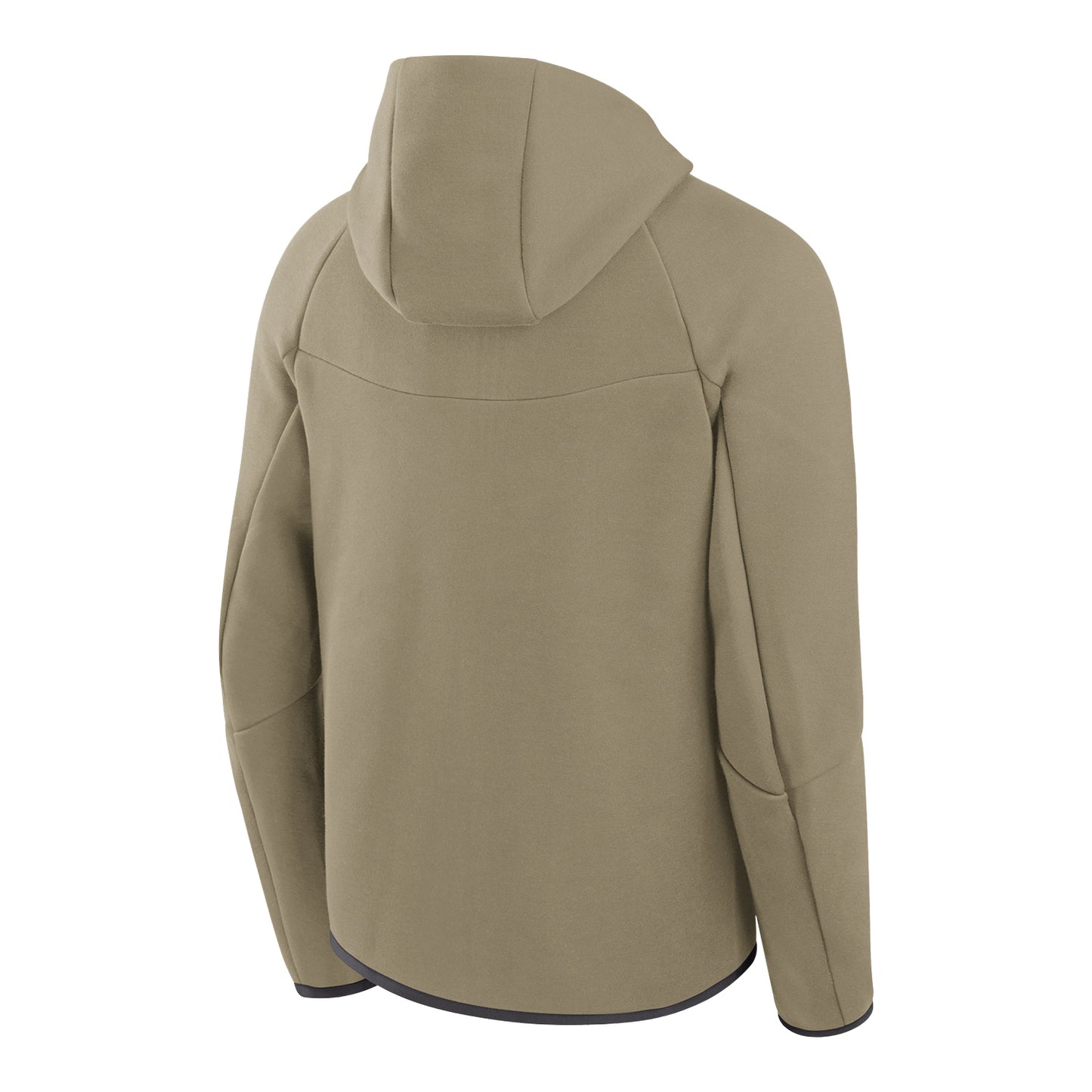 Ohio State Buckeyes Nike Tech Windrunner Hooded Tan Jacket - Back View