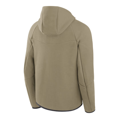 Ohio State Buckeyes Nike Tech Windrunner Hooded Tan Jacket - Back View