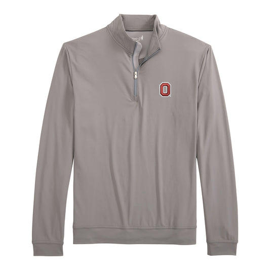 Ohio State Buckeyes Johnnie-O Motion 1/4-Zip Jacket - Front View
