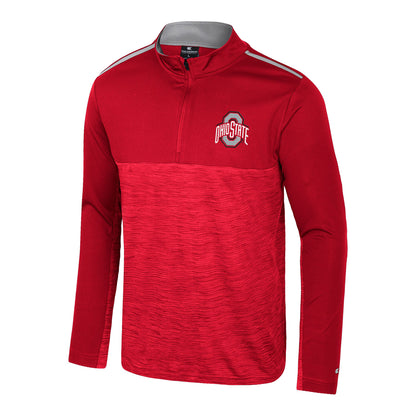 Ohio State Buckeyes 1/4 Zip Jacket - Front View