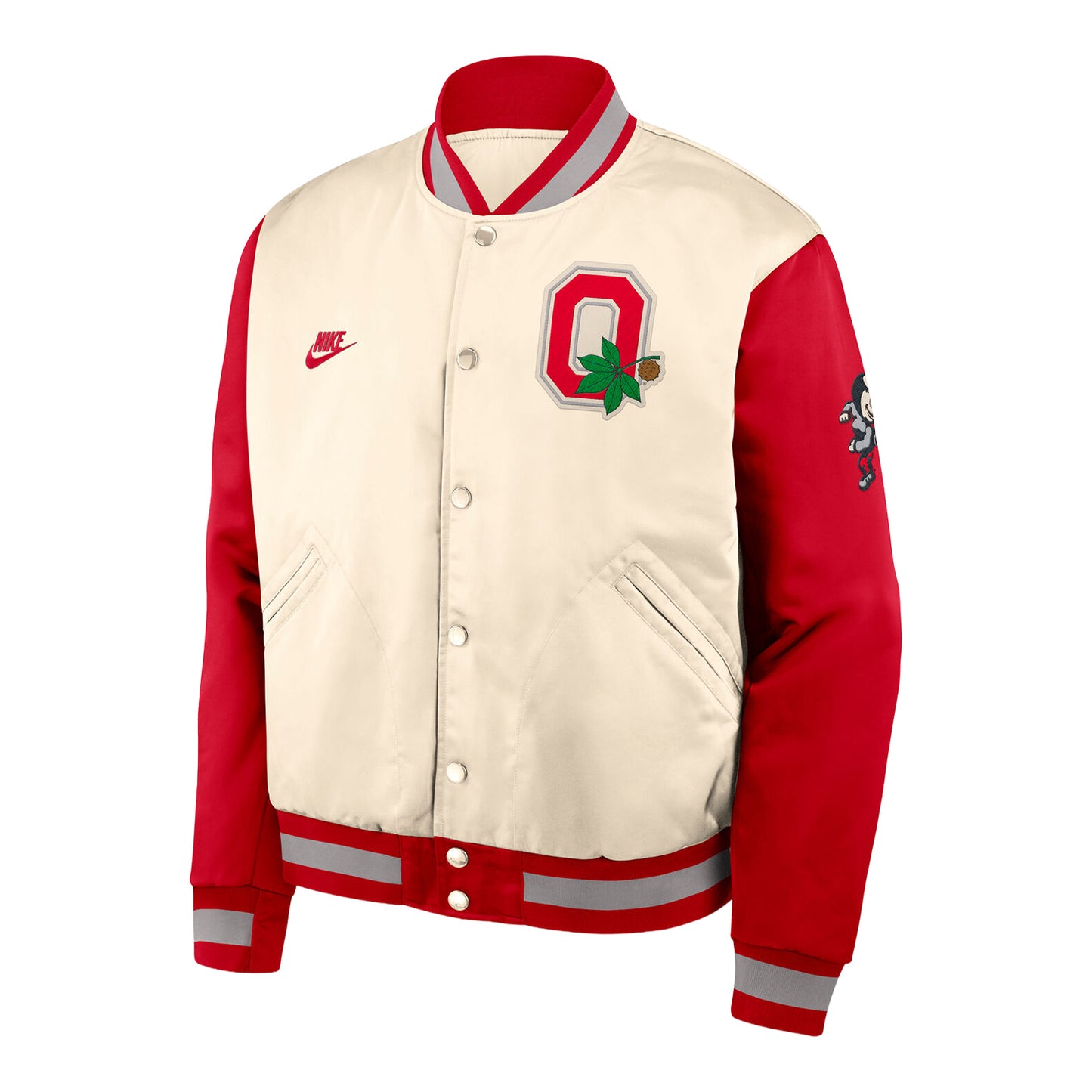 Ohio State Buckeyes Nike Legacy Bomber Jacket - Front View