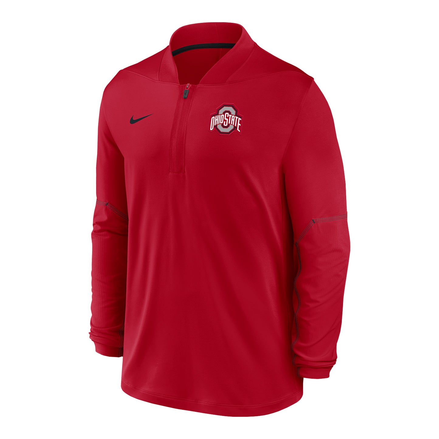 Ohio State Buckeyes Nike Sideline Coach's 1/2 Zip Jacket - Front View