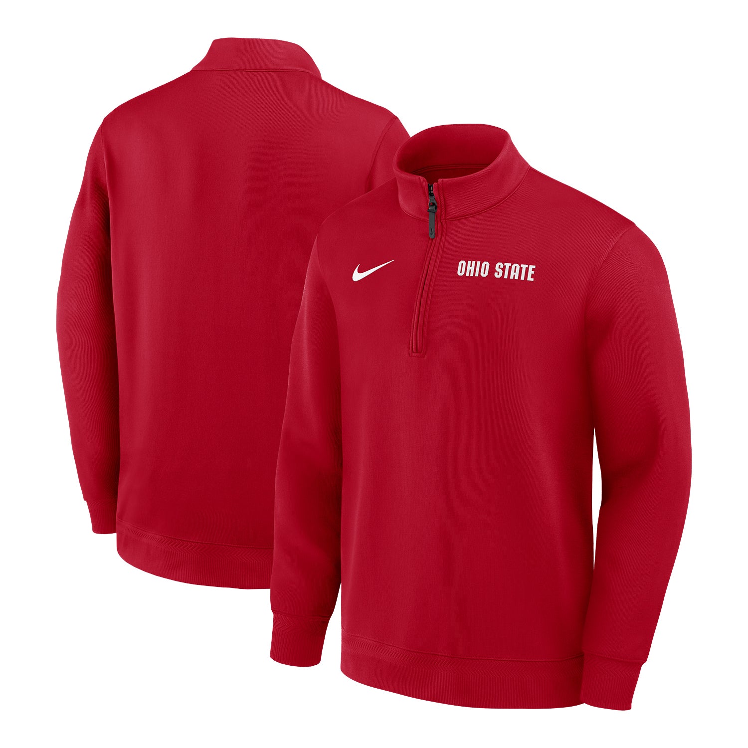 Ohio State Buckeyes Nike Dri-FIT Coach's Quarter-Zip - Full View