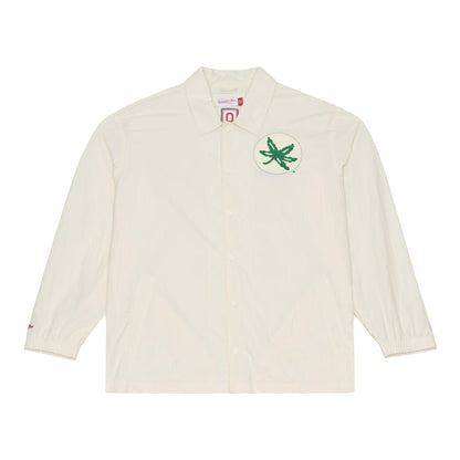 Ohio State Buckeyes M&N Retro Coach's Jacket - Front