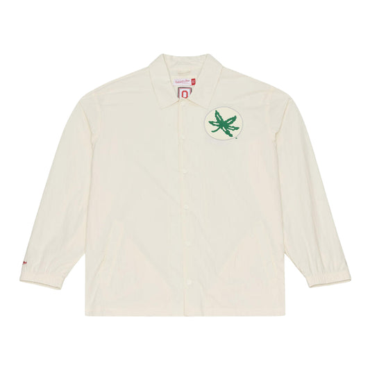 Ohio State Buckeyes M&N Retro Coach's Jacket - Front