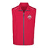 STAFF Ohio State Full Zip Vest - In Scarlet - Front View