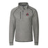 Ohio State Buckeyes Cutter & Buck Mainsail Sweater-Knit Gray 1/2 Zip Jacket - Front View
