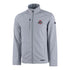 Ohio State Buckeyes Cutter & Buck Eco Softshell Gray Full Zip Jacket - Front View