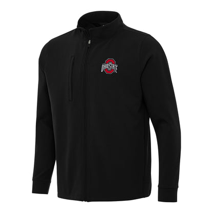 Ohio State Buckeyes Regard Black Full Zip Jacket - Front View