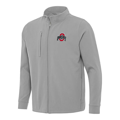 Ohio State Buckeyes Regard Gray Full Zip Jacket - Front View