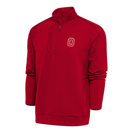 Ohio State Buckeyes Generation 1/4 Zip Scarlet Pullover Jacket- Front View