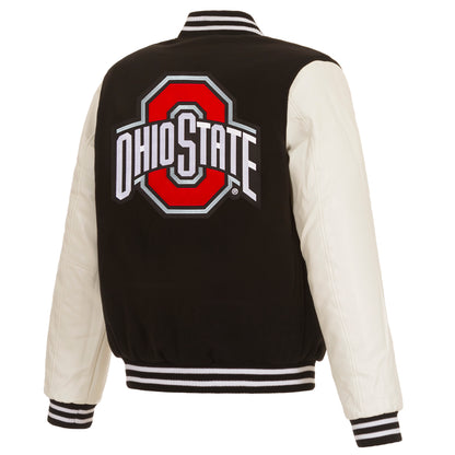 Ohio State Buckeyes Reversible Varsity Jacket - Back View