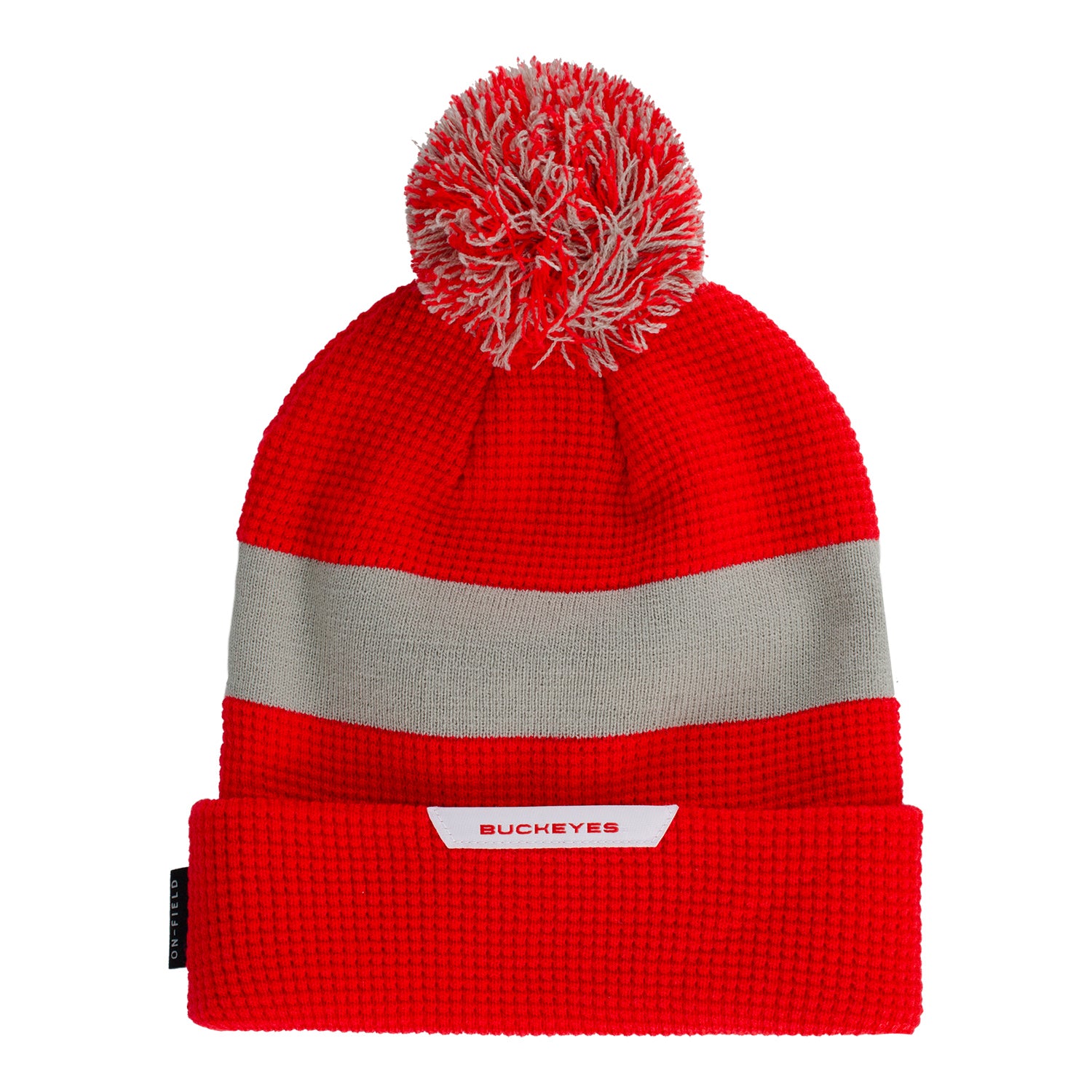 Ohio State Buckeyes Nike Sideline Beanie Pom Knit Hat - In Scarlet - Back View