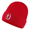 Ohio State Buckeyes Nike Vintage Block O Scarlet Knit Hat - In Scarlet - Angled Left View