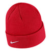 Ohio State Buckeyes Nike Vintage Block O Scarlet Knit Hat - In Scarlet - Back View