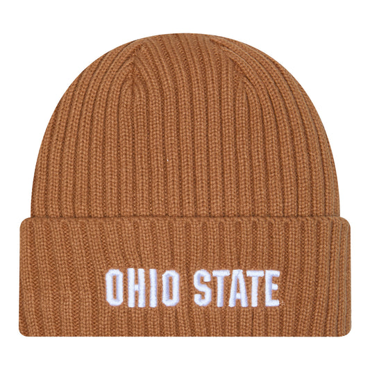 Ohio State Buckeyes Primary Logo Cuff Knit Hat - Front View