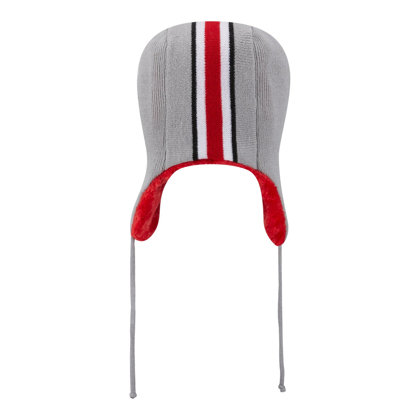 Ohio State Buckeyes Trapper Wordmark Knit Hat - Back View