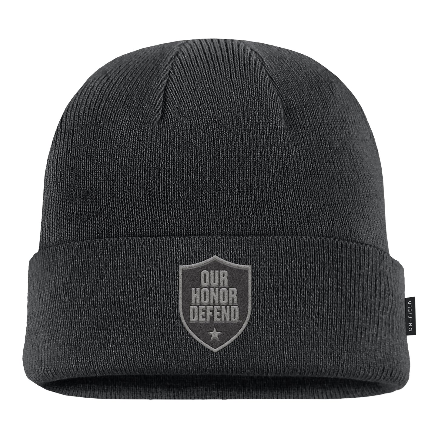 Ohio State Buckeyes Nike Our Honor Defend Cuffed Knit In Gray - Front View