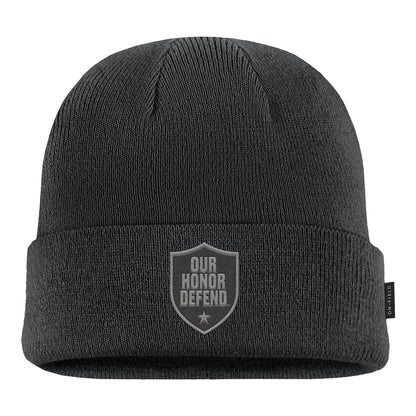Ohio State Buckeyes Nike Our Honor Defend Cuffed Knit In Gray - Front View