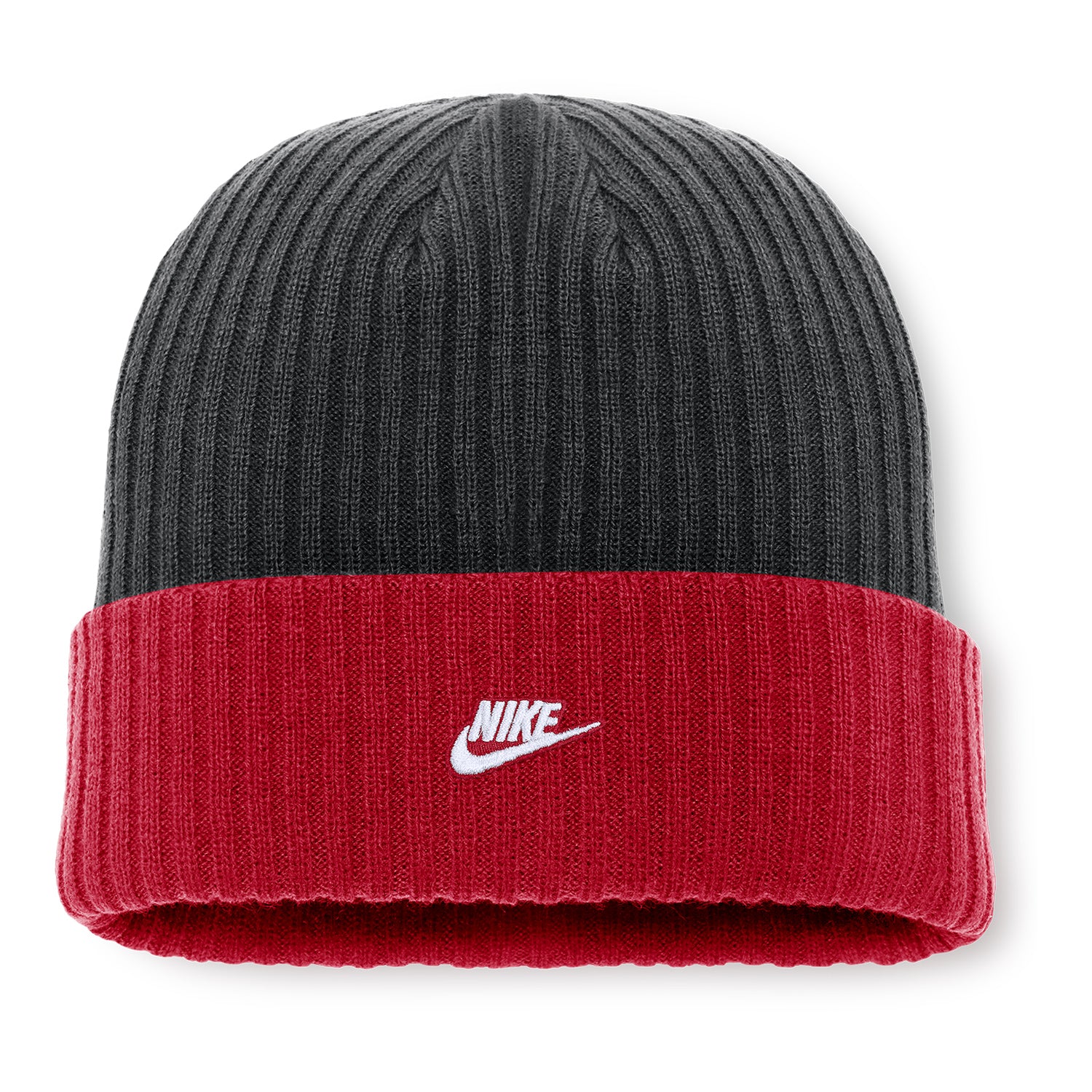 Ohio State Buckeyes Nike Peak Legacy Block O Beanie In Grey - Back View
