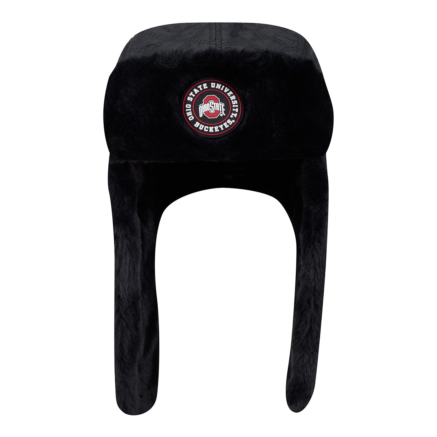 Ohio State Buckeyes New Era Quilted Trapper Hat - Front View
