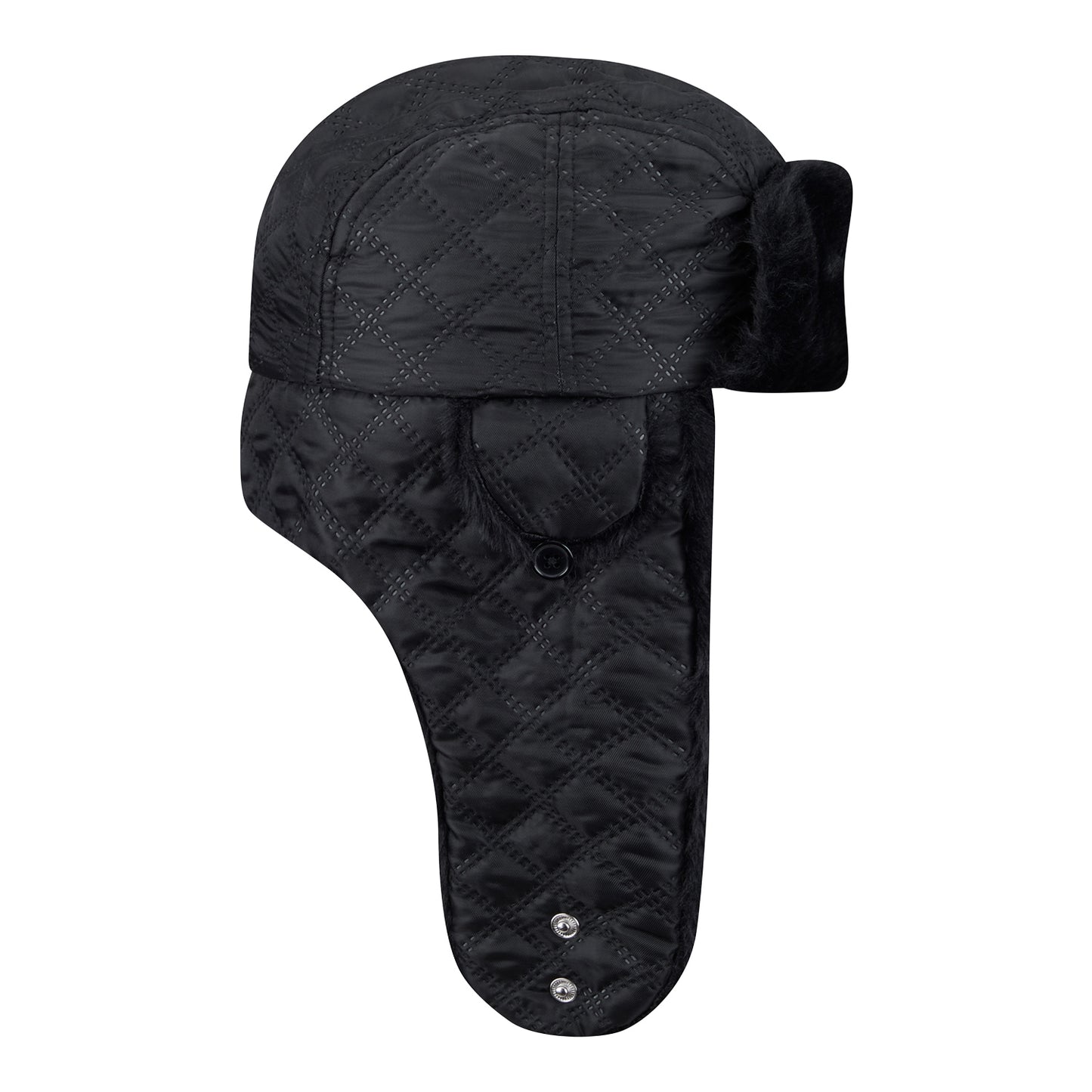 Ohio State Buckeyes New Era Quilted Trapper Hat - Right Side