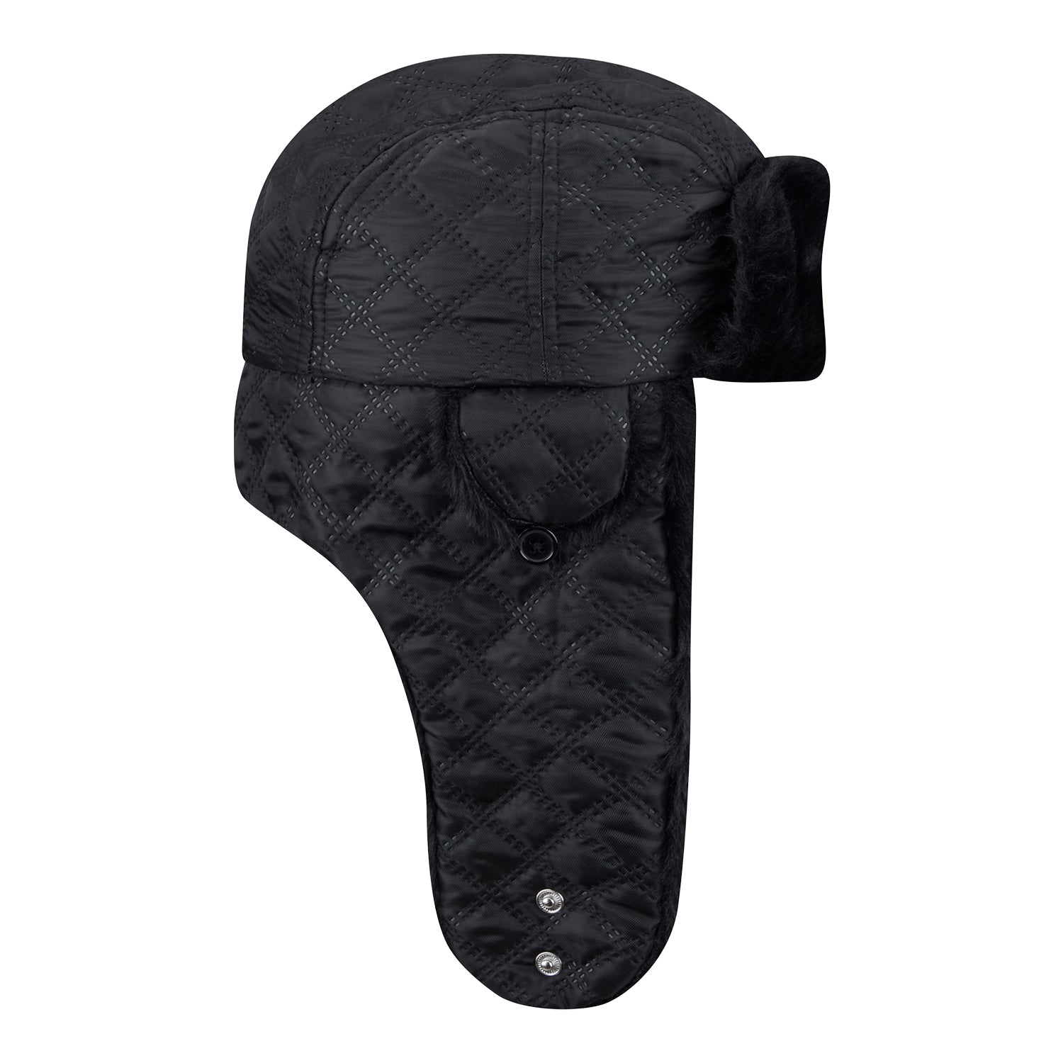 Ohio State Buckeyes New Era Quilted Trapper Hat - Right Side