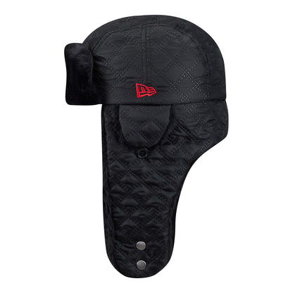 Ohio State Buckeyes New Era Quilted Trapper Hat - Left Side