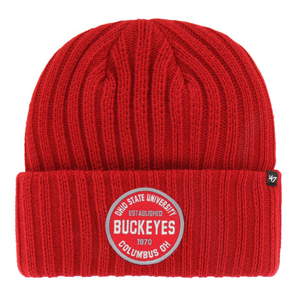 Ohio State Buckeyes 47 Brand Ribbed Snowdrift Knit - Front