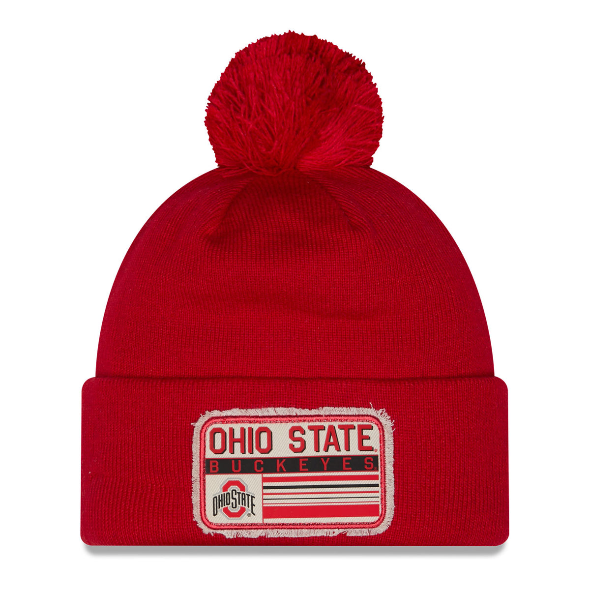 Ohio State Buckeyes New Era Patch Knit - Front View
