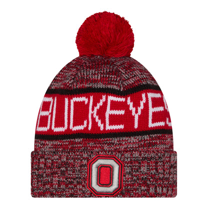 Ohio State Buckeyes New Era Tri-Pattern Knit - Front View