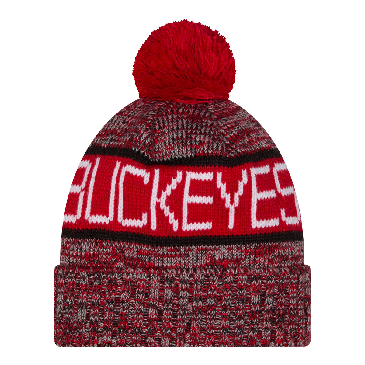 Ohio State Buckeyes New Era Tri-Pattern Knit - Back View