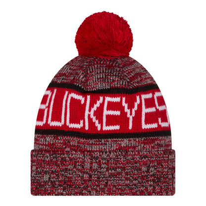 Ohio State Buckeyes New Era Tri-Pattern Knit - Back View