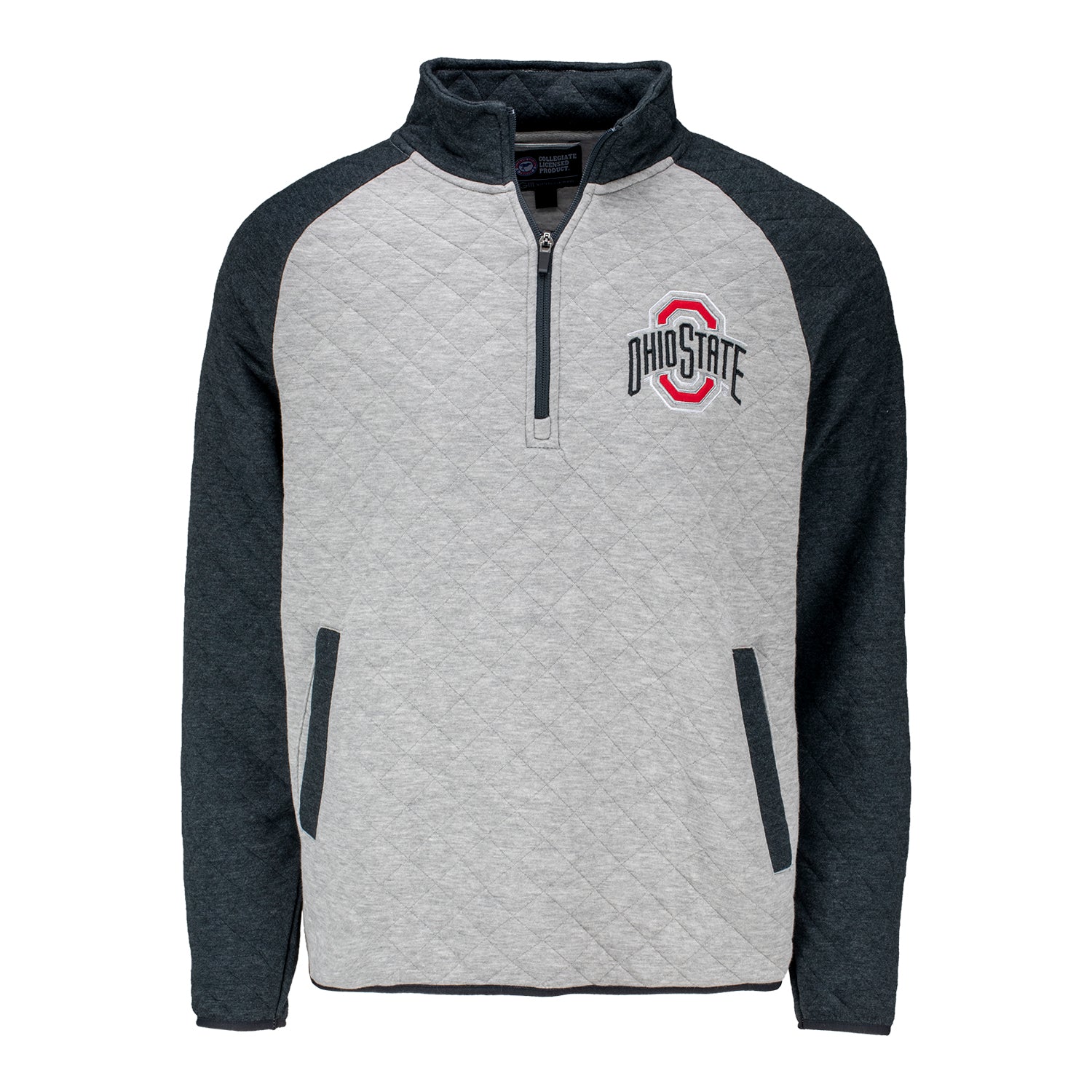 Ohio State Buckeyes G III Slugger Quilted 1/4 Zip Jacket - Front View