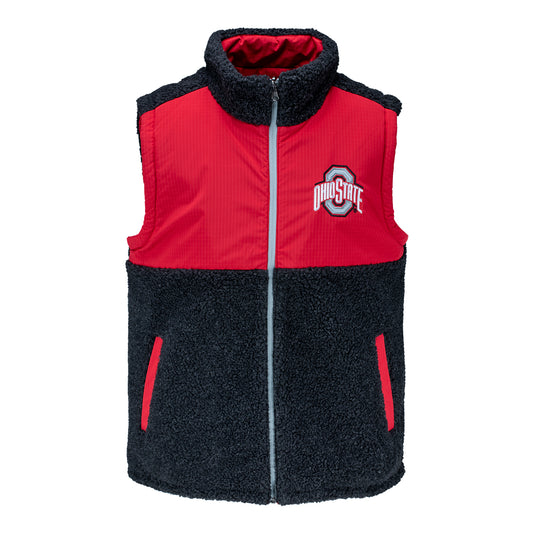 Ohio State Buckeyes G III Reversible Full Zip Vest - Front View