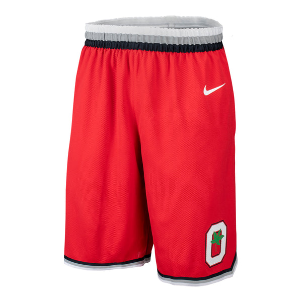 Ohio State Buckeyes Nike Retro Replica Basketball Shorts - In Scarlet - Front View