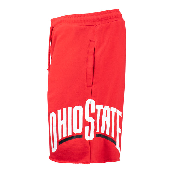 Ohio State Buckeyes Gameday Shorts - In Scarlet - Left View