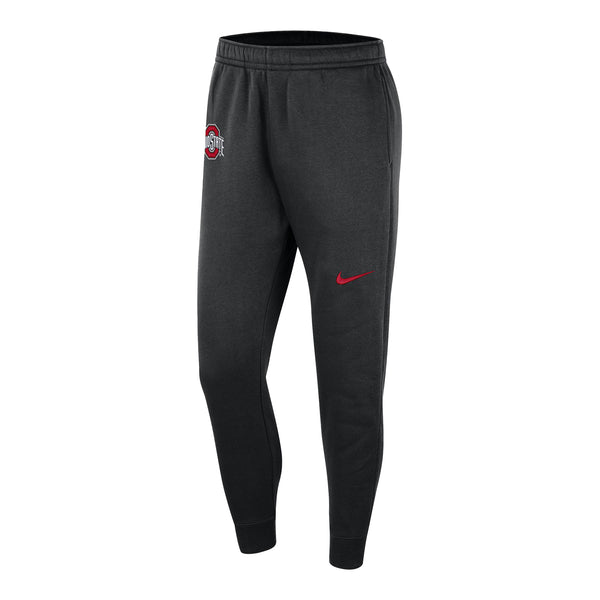 Ohio State Buckeyes Nike Game Day Club Black Fleece Pants - Front View
