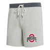 Ohio State Buckeyes Domain French Terry Gray Shorts - Front View
