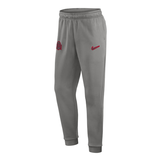 Ohio State Buckeyes Nike Sideline Player Gray Pants - Front View