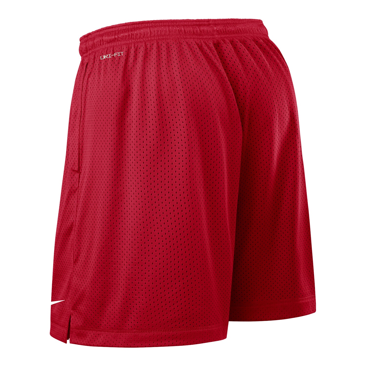 Ohio State Buckeyes Nike Knit Reversible Red/Gray Shorts - Grey Style Back View
