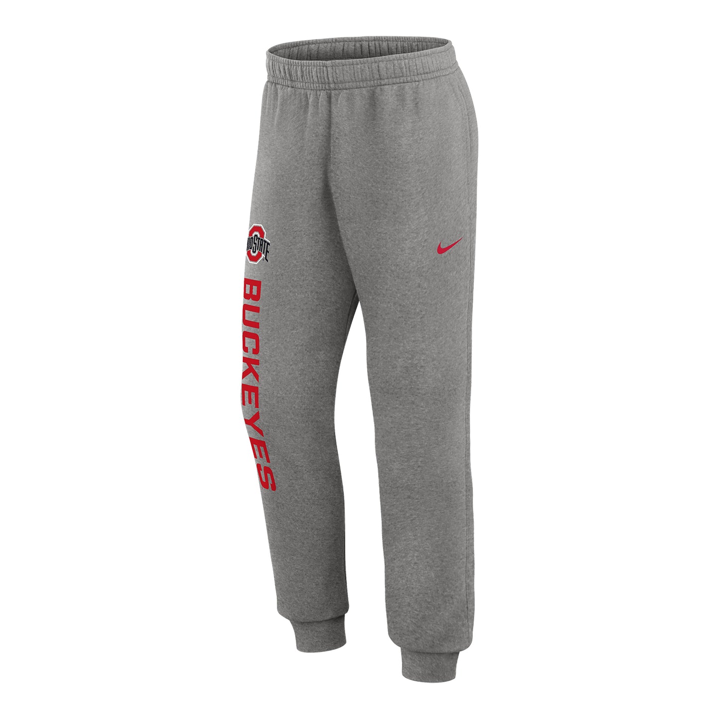 Ohio State Buckeyes Nike Club Fleece Gray Sweatpants In Grey - Front View