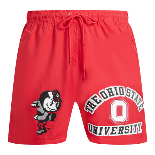 Ohio State Buckeyes Pro Standard Brutus Shorts In Scarlet - Front View