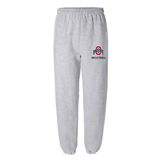 Ohio State Buckeyes Volleyball Pants In Gray - Front View