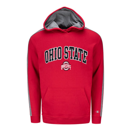 Ohio State Buckeyes Super Fan Striped Sweatshirt - Front View